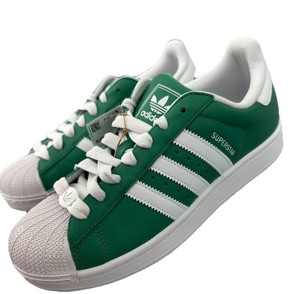 adidas Unisex\'s Superstar II JI3076 Semi Court Green Cloud White Core Black SZ 9 main image 13